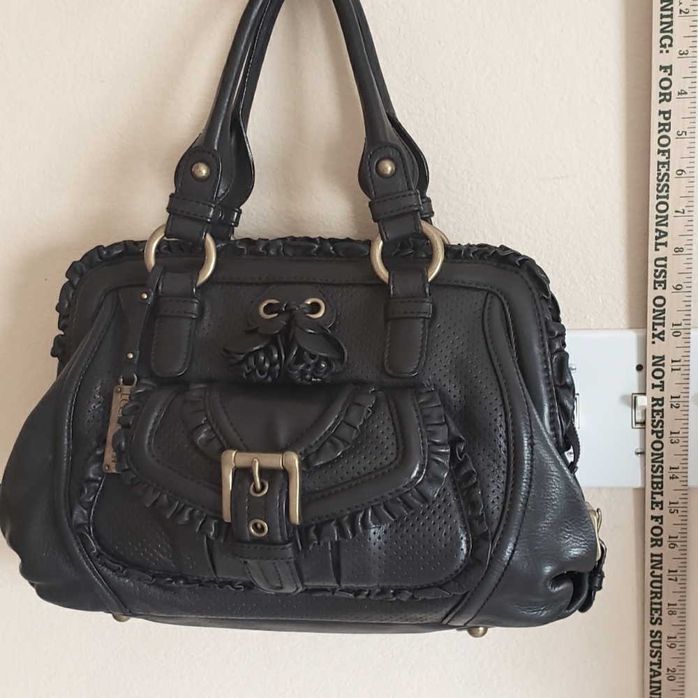 GORGEOUS Lockheart by Brighton Black Leather Bag